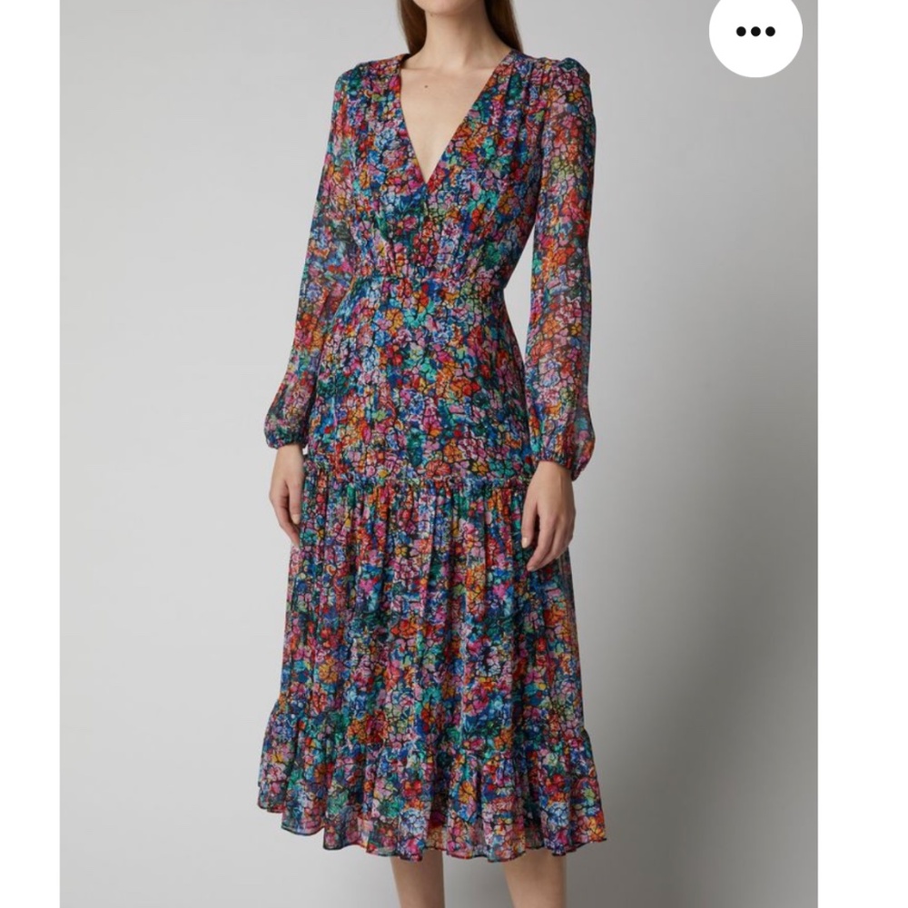 Saloni Devon Dress - Cracked Bloom